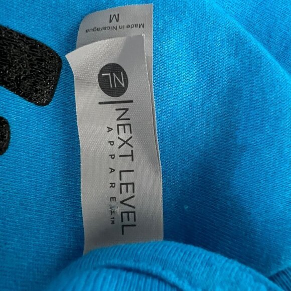 Next Level Women’s Vibes Crew Neck Short Sleeve Tee Turquoise/Black Size M - Picture 7 of 8